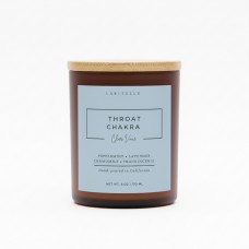 Laritelle Throat Chakra Candle – Clear Voice – 6 oz Laritelle Throat Chakra Candle – Clear Voice – 6 oz