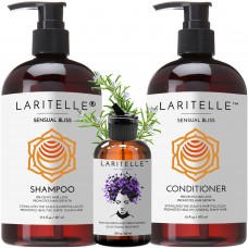 Laritelle Organic Hair Care Set Sensual Bliss: Shampoo 17.5 oz + Conditioner 16 oz + Bonus Post-Shampoo Hair Strengthening Treatment Laritelle Organic Hair Care Set Sensual Bliss: Shampoo 17.5 oz + Conditioner 16 oz + Bonus Post-Shampoo Hair Strengthening Treatment