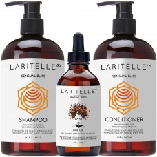 Laritelle Organic Hair Care Set Sensual Bliss: Shampoo 17.5 oz + Conditioner 16 oz + Hair Loss Treatment 4 oz Laritelle Organic Hair Care Set Sensual Bliss: Shampoo 17.5 oz + Conditioner 16 oz + Hair Loss Treatment 4 oz