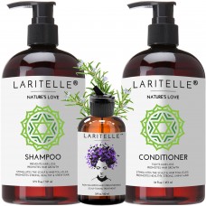 Laritelle Organic Hair Care Set Nature's Love: Shampoo 17.5 oz + Conditioner 16 oz + Bonus Post-Shampoo Hair Strengthening Treatment Laritelle Organic Hair Care Set Nature's Love: Shampoo 17.5 oz + Conditioner 16 oz + Bonus Post-Shampoo Hair Strengthening Treatment