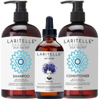 Laritelle Organic Hair Care Set Silk Velvet: Shampoo 17.5 oz + Conditioner 16 oz + Hair Loss Treatment 4 oz Laritelle Organic Hair Care Set Silk Velvet: Shampoo 17.5 oz + Conditioner 16 oz + Hair Loss Treatment 4 oz