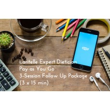 Laritelle Expert Dietician Pay as You Go 3-Session Follow Up Package (3 x 15 min)  